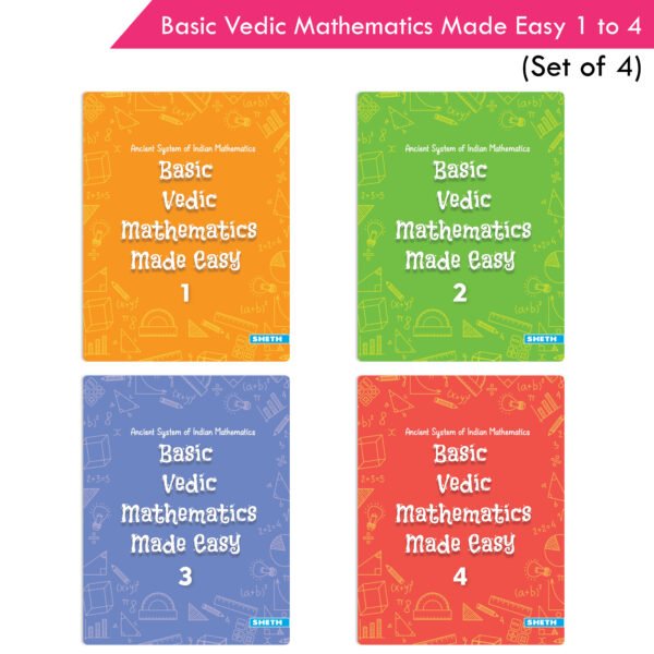 Basic Vedic Mathematics Made Easy 1 to 4 Set of 4 1 scaled