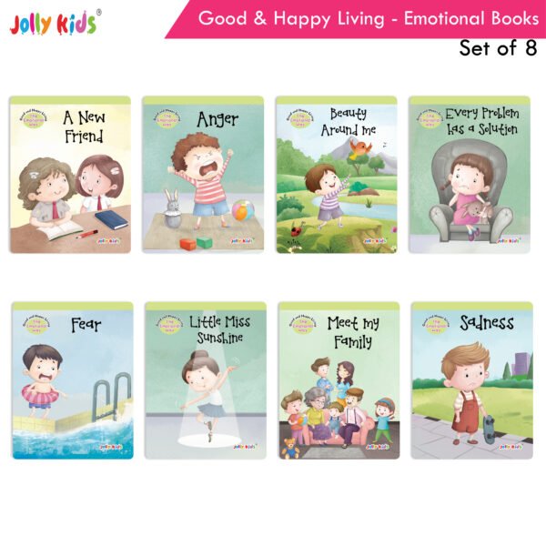 Jolly Kids Good and Happy Living The Emotional Way Story Books Set of 8