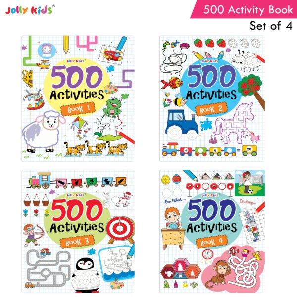 Jolly Kids 500 Activities Books Set of 4