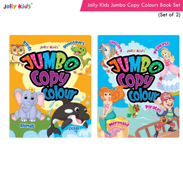 Jolly Kids Jumbo Copy Colour Books Set of 2