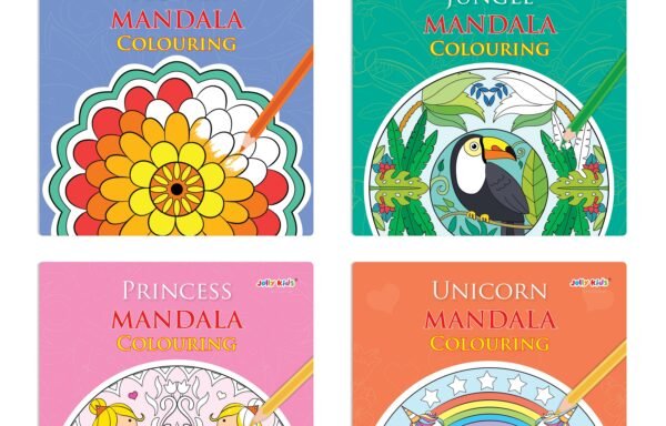 Jolly Kids Mandala Colouring Books Set (set of 4)