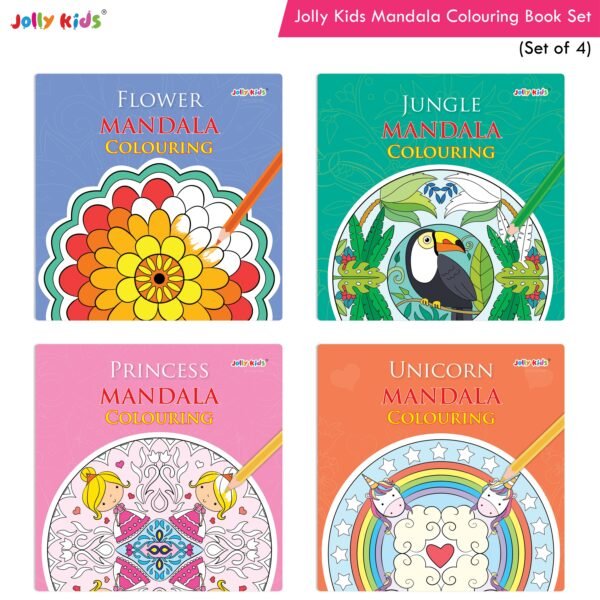 Jolly Kids Mandala Colouring Books Set Set of 4 1 Copy