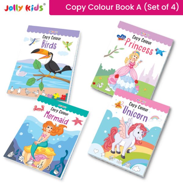 Jolly kids Copy Colour 16 Pages Books Set A