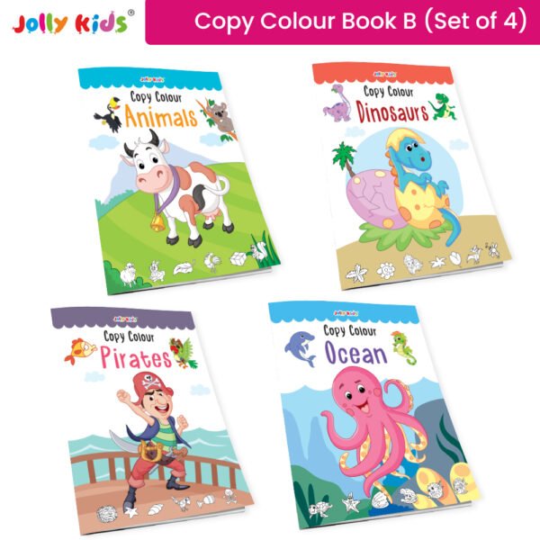 Jolly kids Copy Colour 16 Pages Books Set B 1