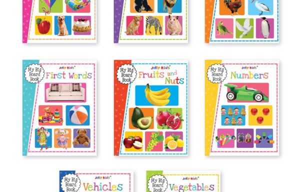 Jolly Kids My Big Board Books Set of 8 for Kids Ages 0-3 Years