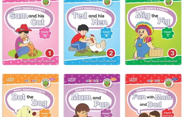 Jolly Kids Happy Phonics Stories (Set of 6)