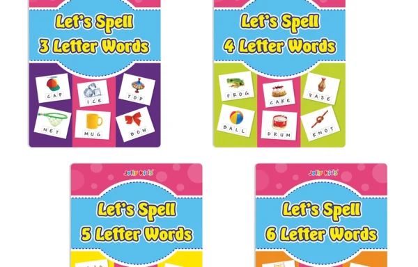 Jolly Kids Let’s Spell 3, 4, 5, & 6 Letter Words (Set of 4)