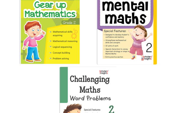 Grade 2 Scholars Insights Students Practice Mathematics Workbooks Set of 3