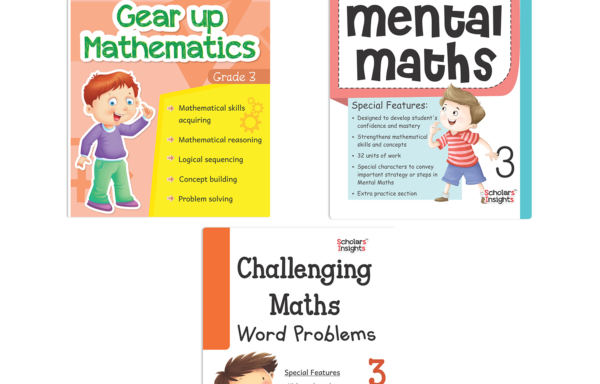 Grade 3 Scholars Insights Students Practice Mathematics Workbooks Set of 3