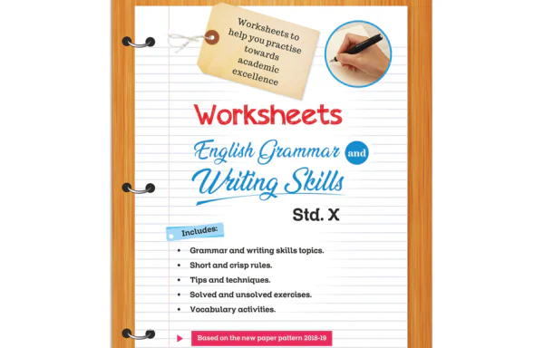 Worksheet of English Grammar and Writing Skills Std. X