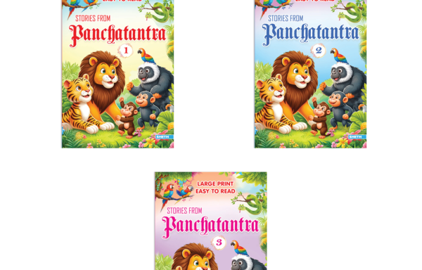 Large Print Easy to Read Stories from Panchtantra (Set of 3)