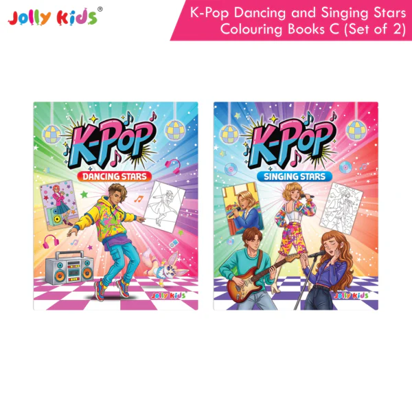 Jolly Kids K Pop Colouring Books C (Set of 2)